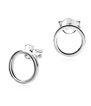 Ring Shaped Silver Ear Stud STS-3841